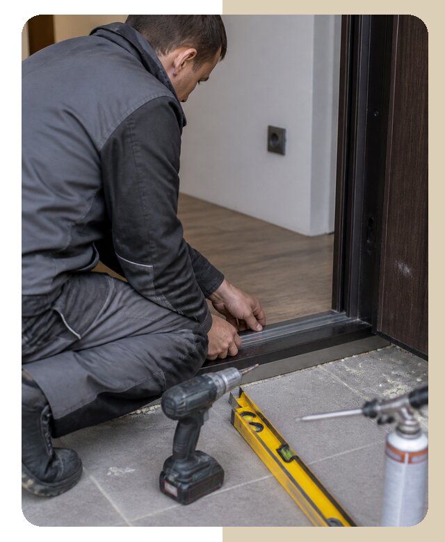 Установка порога входной двери в Пушкино от 3631 р. | Дверной